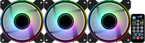 AEROCOOL Mirage 12 Pro 3x 120mm ARGB, Hub and Remote (ACF3-MR10227.11)