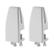 NEWSTAR desk clamp set 8-25mm White