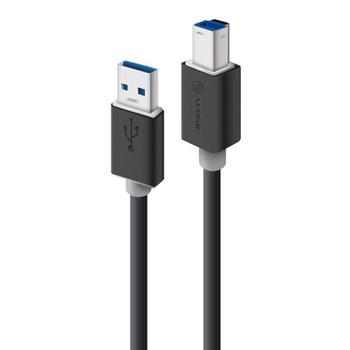 ALOGIC USB Kabel USB 3.0 A St. -> B St. 2m schwarz (USB3-02-AB)