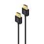 ALOGIC Supertunn HDMI-kabel med Ethernet Ver 2.0b - 1m - Svart