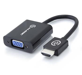 ALOGIC Adapter HDMI to VGA 3.5mm Audio & USB Power schwarz (HDVG-AD-ADPG2)