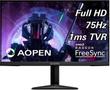 ACER AOPEN 24ML1Ybii 23.8inch 16:9 1ms TVR 250nits ZeroFrame IPS LED VGA 2xHDMI FreeSync EURO/UK EMEA MPRII Black