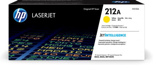 HP 212A - Yellow - original - LaserJet - toner cartridge (W2122A) - for Color LaserJet Enterprise MFP M578, LaserJet Enterprise Flow MFP M578 (W2122A)