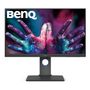 BENQ DesignVue PD2705Q - PD Series - LED monitor - 27" - 2560 x 1440 WQHD - IPS - 300 cd/m² - 1000:1 - HDR10 - 5 ms - HDMI, DisplayPort,  USB-C - speakers - dark grey