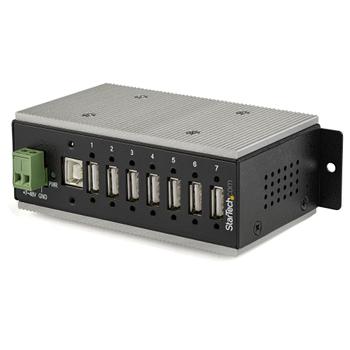 STARTECH 7-PORT INDUSTRIAL USB HUB - USB 2.0-15KV ESD PROTECTION METAL CTLR (HB20A7AME)