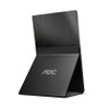 AOC 16T2 15.6inch 1920x1080 IPS Flat Fixed pivot Battery powered touch USB-C display for mobile and flexible use hard glas 3H (16T2)