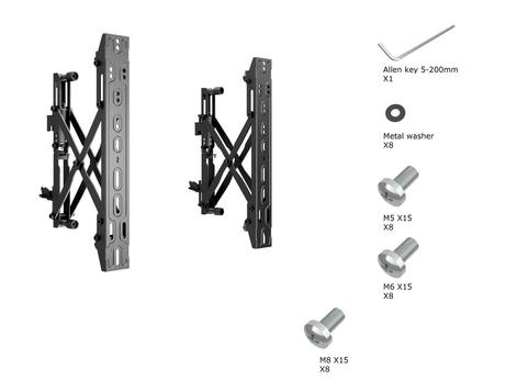 Multibrackets M Pro veggfeste 40-65" VESA 100x100 til 400x400 (7350073734726)