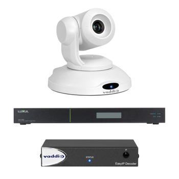Vaddio EasyIP Ecosystem Base Kit (White) - (Camera (white) + Decoder + Switch) (999-30201-001W)