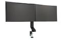 KENSINGTON n SmartFit Space-Saving Dual Monitor Arm - Mounting kit - Tilt & Swivel - for 2 monitors - black - screen size: up to 27" - desktop, C-clamp, grommet, desk-mountable (K55513WW)