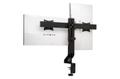 KENSINGTON n SmartFit Space-Saving Dual Monitor Arm - Mounting kit - Tilt & Swivel - for 2 monitors - black - screen size: up to 27" - desktop, C-clamp, grommet, desk-mountable (K55513WW)