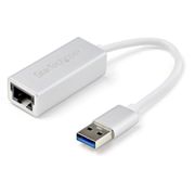 STARTECH USB 3.0 to Gigabit Network Adapter - Silver	 (USB31000SA)