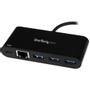 STARTECH 3PORT USB C HUB W/ GBE AND PD 2.0 - TYPE C TO 3X A - USB 3.0 CABL (HB30C3AGEPD)