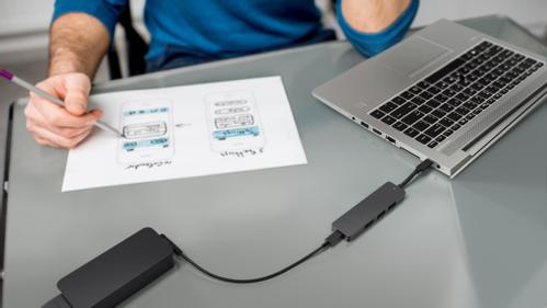 HP Elite USB-C Multi Port Hub (5LX63AA#ABB)