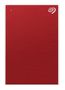SEAGATE One Touch Potable 1TB USB 3.0 compatible with MAC and PC including data recovery service red