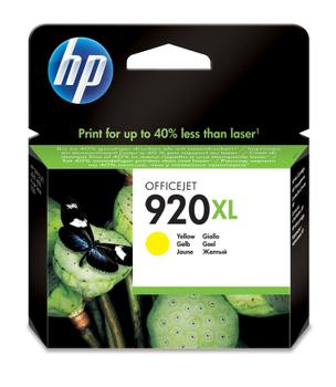 HP 920XL - CD974AE - 1 x Yellow - Ink cartridge - High Yield - For Officejet 6000, 6500, 6500 E709a, 6500A, 6500A E710a, 7000, 7500A (CD974AE#BGX)
