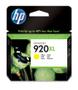 HP 920XL - CD974AE - 1 x Yellow - Ink cartridge - High Yield - For Officejet 6000, 6500, 6500 E709a, 6500A, 6500A E710a, 7000, 7500A