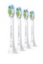 PHILIPS Sonicare W HX6064 Optimal White - Ekstra tandbørstehoved til tandbørste - hvid (pakke med 4)