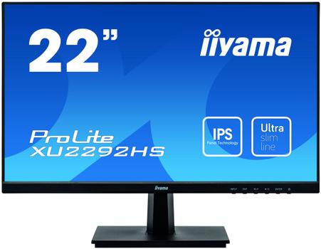 IIYAMA Monitor Iiyama XU2292HS-B1 21,5inch, IPS, Full HD, HDMI/DP, speakers (XU2292HS-B1)