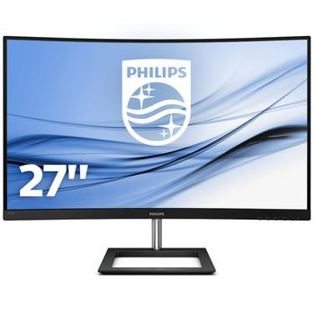 PHILIPS E-line 271E1CA - LED monitor - curved - 27" - 1920 x 1080 Full HD (1080p) @ 75 Hz - VA - 250 cd/m² - 3000:1 - 4 ms - HDMI, VGA - speakers - textured black (271E1CA/00)