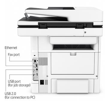 HP P LaserJet Enterprise Flow MFP M528z - Multifunction printer - B/W - laser - Legal (216 x 356 mm)/A4 (210 x 297 mm) (original) - A4/Legal (media) - up to 43 ppm (copying) - up to 43 ppm (printing) - 6 (1PV67A#B19)