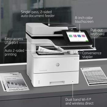 HP P LaserJet Enterprise Flow MFP M528z - Multifunction printer - B/W - laser - Legal (216 x 356 mm)/A4 (210 x 297 mm) (original) - A4/Legal (media) - up to 43 ppm (copying) - up to 43 ppm (printing) - 6 (1PV67A#B19)