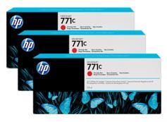 HP 771C - 3-pack - kromatisk rød - original - blekkpatron