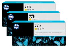 HP 771C original Ink cartridge B6Y34A yellow standard capacity 3 x 775ml 3-pack