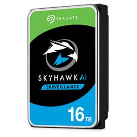 SEAGATE Surveillance AI Skyhawk 16TB HDD SATA 6Gb/s 256MB cache 8.9cm 3.5inch CMR Helium BLK (ST16000VE002)