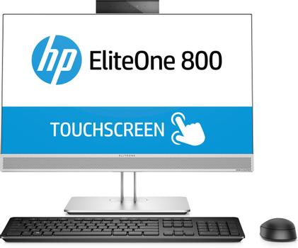 HP EliteOne 800 G4 AiO i7-8700 24inch FHD AG Touch 8GB 1D 256GB NVMe SSD DVD-RW FHD webcam Wireless keyboard mouse W10P 3YW (ML) (4KX11EA#UUW)