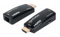 MANHATTAN 1080p Compact HDMI over Ethernet Extender Kit, Extends Distances of 1080p@60Hz Signal up to 60 m (196 ft.) with a Single Cat6 Ethernet Cable, Transmitter and Receiver, Power over Cable, Ultra Slim Des (207539)