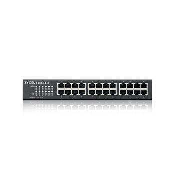 ZYXEL GS1100-24Ev3,  24 port Gigabit Unmanaged Switch v2, Desktop/ Rack Fanless (GS1100-24E-EU0103F)
