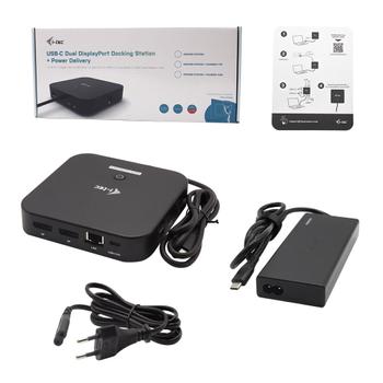 I-TEC USB-C DUAL DISP DOCKINGEU STATION 100W + CHARGER-C77W. ACCS (C31DUALDPDOCKPD65W)