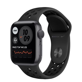 APPLE Watch Nike Series 6 GPS 40mm Space Gray Aluminium Case with Anthracite/ Black Nike Sport Band - Regular (M00X3KS/A)