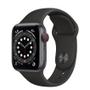 APPLE WATCH S6 GPS+CELL 40MM SPACE GRAY ALUMCASE W BLACK S/P ACCS