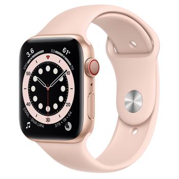 APPLE WATCH S6 GPS+CELL 44MM GOLD ALUMCASE W PINK SAND S/P    IN ACCS (MG2D3KS/A)