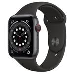 APPLE WATCH S6 GPS+CELL 44MM SPACE GREY ALUMCASE W BLACK S/P  IN ACCS (MG2E3KS/A)