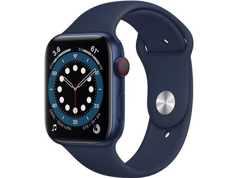 APPLE WATCH S6 GPS+CELL 44MM BLUE ALUMCASE W DEEP NAVY S/P    IN ACCS (M09A3KS/A)