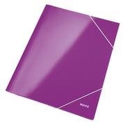 LEITZ WOW 3-flap folder A4 Purple