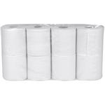 Toiletpapir,  neutral, 2-lags, 34,7m x 9,8cm, Ø10,5cm, hvid, blandingsfibre