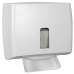 Dispenser,  White Classic, Mini, 13x30, 5x26cm,  hvid, plast, til alle typer håndklædeark