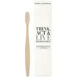 Bambus tandbørste,  Think, Act & Live Responsible,  med blødt børstehovede