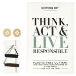 Sysæt, Think, Act & Live Responsible,  med nål, sikkerhedsnål,  tråd og knapper