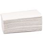 _ Håndklædeark, 2-lags, V-fold, 22x23cm, 11 cm, hvid, 100% genbrugspapir