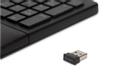 KENSINGTON n Pro Fit Ergo Wireless Keyboard - Keyboard - wireless - 2.4 GHz, Bluetooth 4.2 - UK - black (K75401UK)
