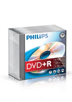PHILIPS DVD+R 4,7GB 16X SC(10) (DR4S6S10F/00)