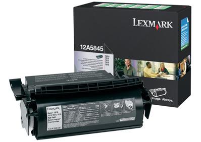LEXMARK Svart - original - tonerpatron LRP - for Optra T610, T612, T614, T616 (12A5845)