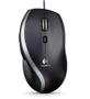 LOGITECH Mouse M500 Black - Laser - Contoured - Hyper fast scrolling (910-001203)