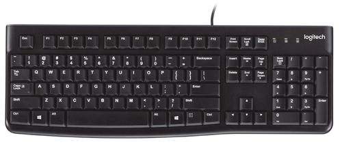 LOGITECH K120 Corded Keyboard black USB for Business - EMEA (ESP) (920-002518)