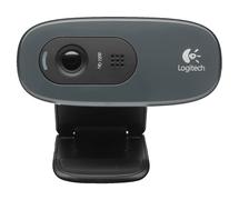 LOGITECH HD WEBCAM C270, 720p videosamtaler, 3MP kamera, mikrofon