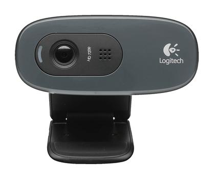 LOGITECH HD WEBCAM C270, 720p videosamtaler,  3MP kamera, mikrofon (960-000582)